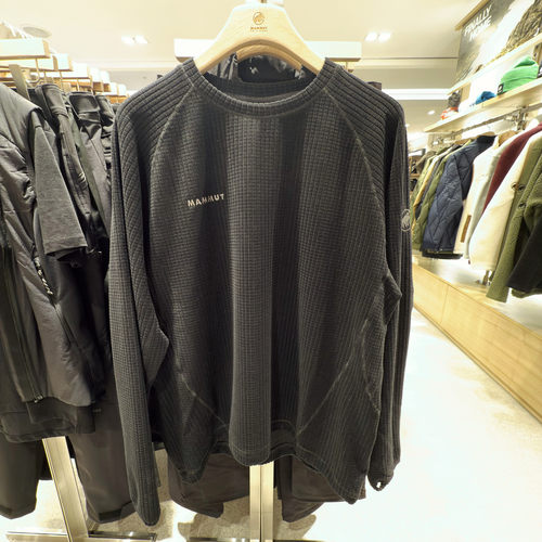 猛犸象圆领抓绒保暖上衣男女