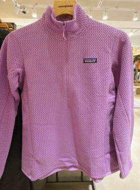 25年巴塔哥尼亚Patagonia R1 Air Zip-Neck立领半拉链外套保暖 女