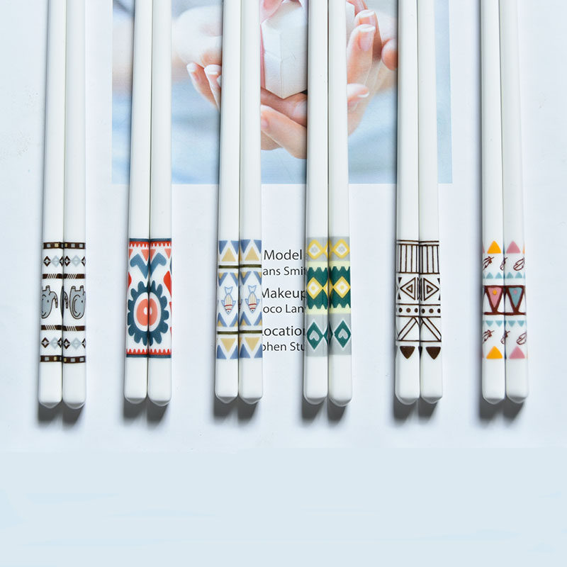 陶瓷筷子波西米亚风ins高颜值个性创意骨瓷餐具家用新款,餐饮具,筷子,淘宝优惠券,粉丝福利购,淘宝优惠卷