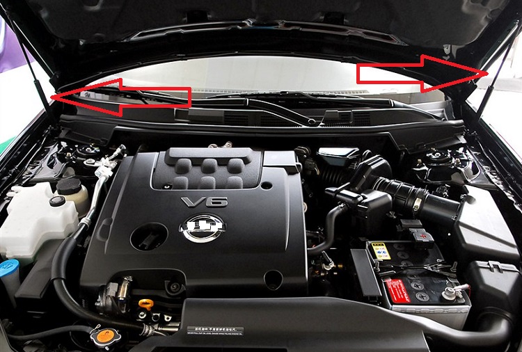 适用04 05 06 07年款日产天籁机盖引擎盖发动机盖液压撑杆老款