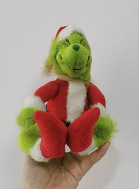 圣诞怪杰绿毛怪格林奇毛绒公仔Grinch圣诞丑萌鬼灵精玩具辛蒂25cm