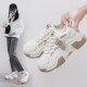 新款 42平底学生运动板鞋 大码 2025秋季 女鞋 43百搭老爹小白鞋