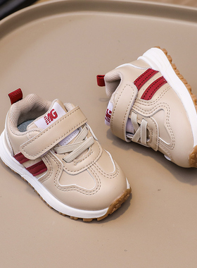 软底防滑婴幼儿学步鞋秋冬 防踢宝宝运动鞋男女小童鞋魔术贴0-3岁