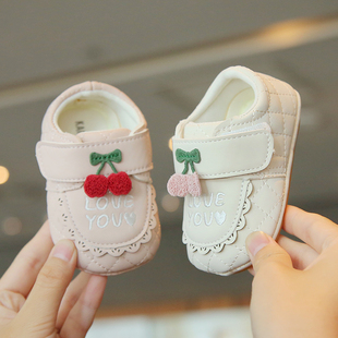 软底公主鞋 2岁婴儿学步鞋 春秋新款 9个月女宝宝透气单鞋