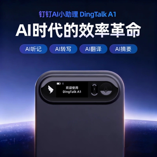 钉钉 DingTalk A1 智能录音笔会议纪要AI分析总结转写翻译企业版