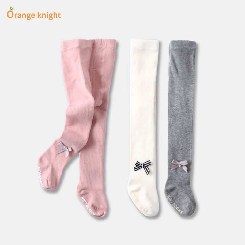 新生儿女宝宝春秋季可开裆连体袜