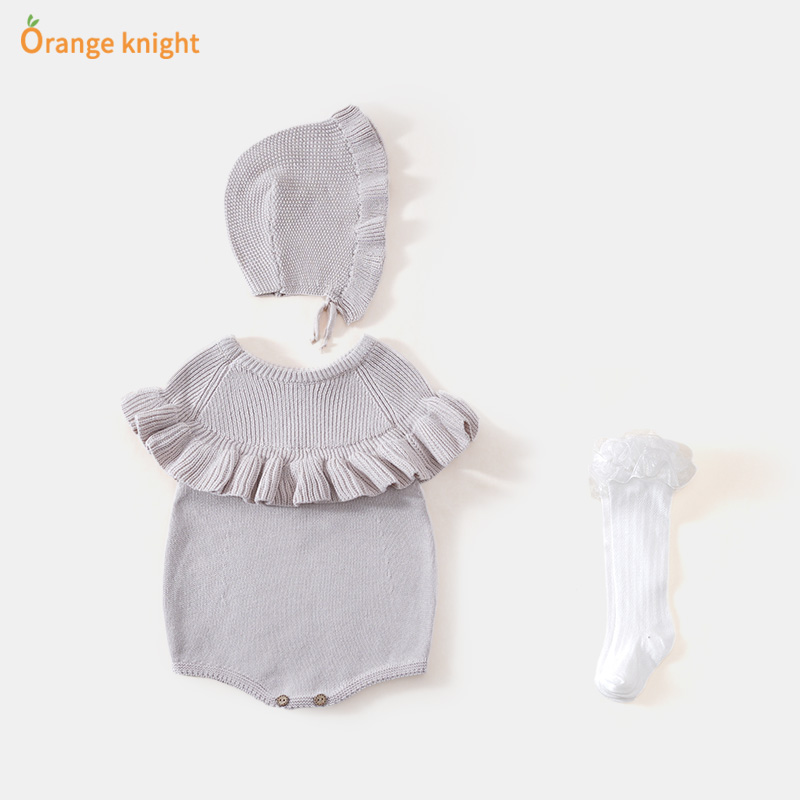 orangeknightins风针织连体哈衣