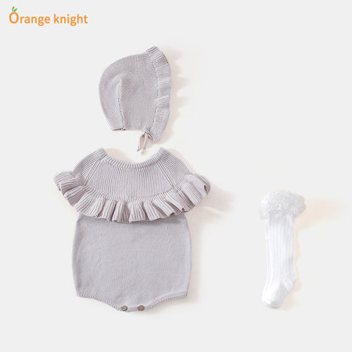orangeknightins风针织连体哈衣