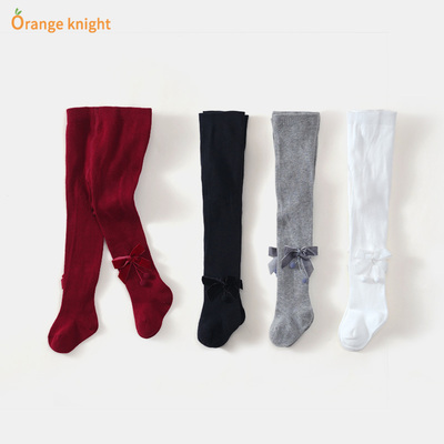 婴儿连体女宝宝0-3个外穿袜子