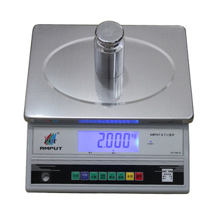 AMPUT大台面秤电子天平15kg/0.5g电子称台秤可以连接电脑通讯接口