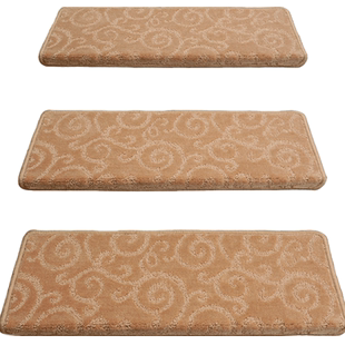 华德新中式祥云楼梯垫楼梯踏步防滑垫转角缓步台异形免胶定制水洗