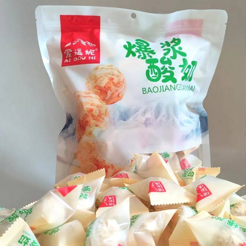 新疆特产爆浆酸奶独立小袋包装方便休闲小零食奶香浓郁脆皮奶球
