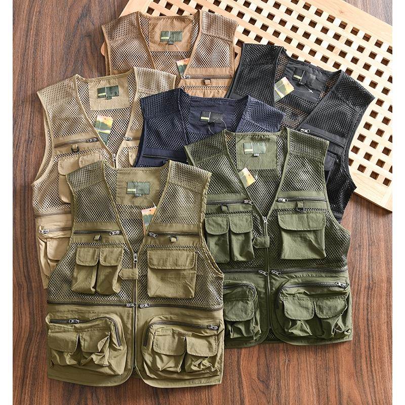 多功能战术翻盖口袋裤+透气网出口男子透气排汗户外登山和钓鱼工