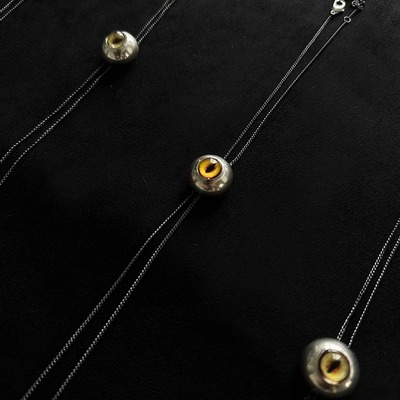 AetherisLEM风猫眼极简项链