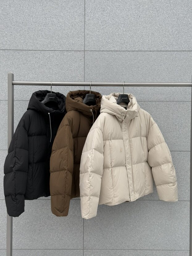 2025新款冬季白鹅羽绒服男短款连帽加厚保暖白鹅绒面包服外套上衣