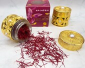 Royal伊朗特级藏红花5G高级礼盒木盒装 现货 迪拜代购 珍珠金色瓶子