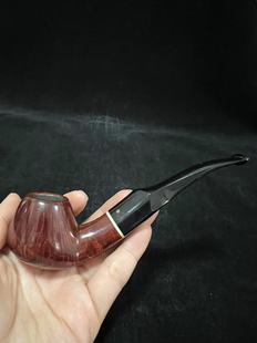 Nielsen凯尼尔森 弯式 手工石楠木烟斗 光面经典 小斗 C级 丹麦Kai