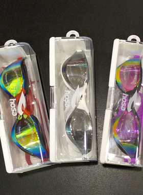 浩沙2416203游泳镜专业竞技电镀宽视野黑白紫色高质量防雾不进水