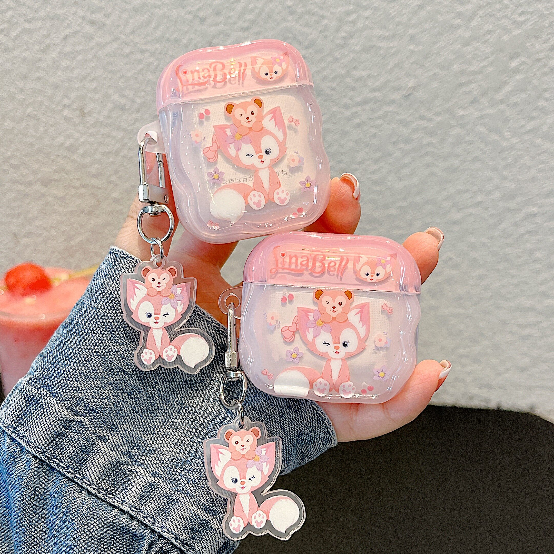 卡通狐狸玲娜贝儿适用苹果耳机保护套airpods4无线蓝牙耳机壳