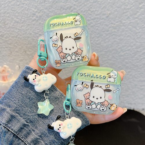 韩系可爱卡通狗狗适用苹果耳机保护套airpods4无线蓝牙耳机壳三四代airpodpro2二代ipod耳机盒airpods3保护壳