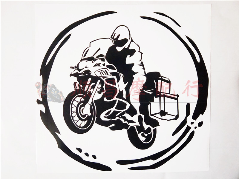 热卖宝马R1200GS F800gs F700gs F650贴花镂空骑士车身边箱贴纸