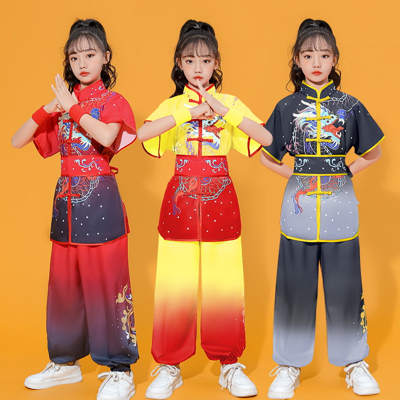 六一儿童武术服表演出男女童