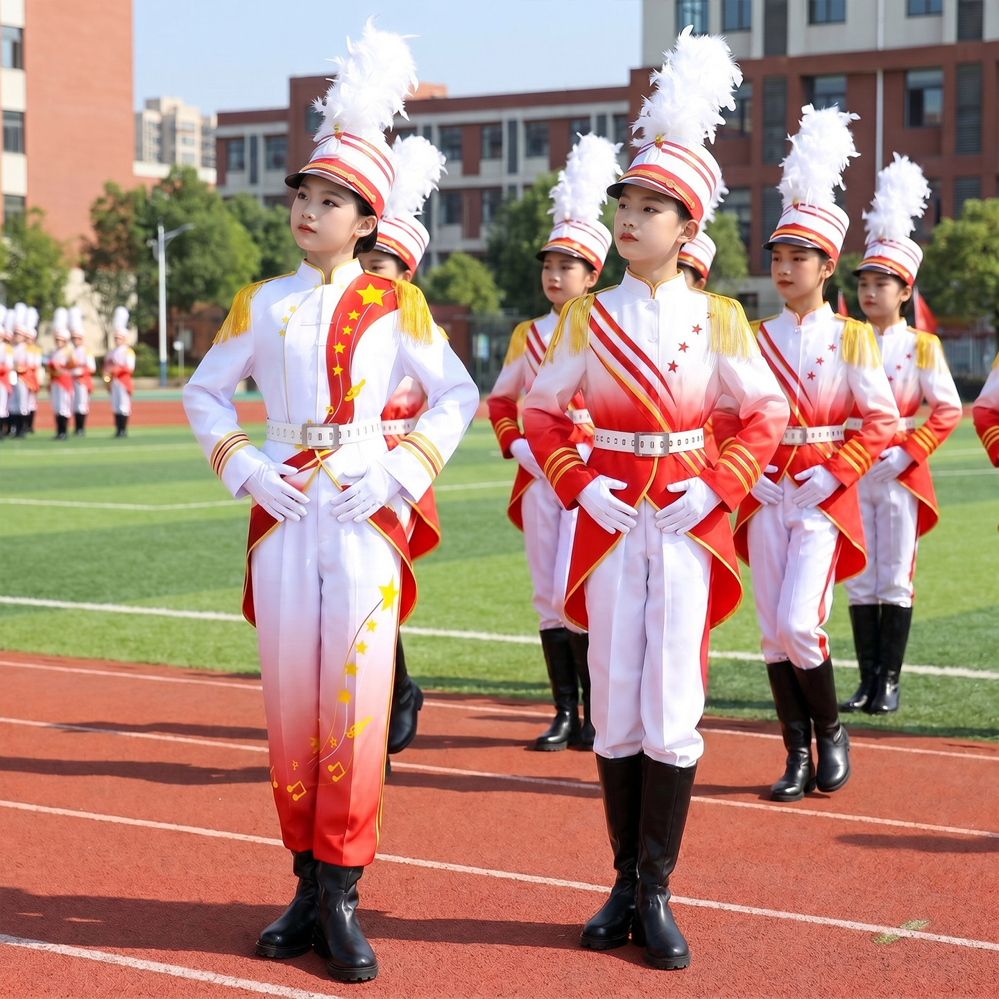 儿童鼓号队服装仪仗队升旗手小学
