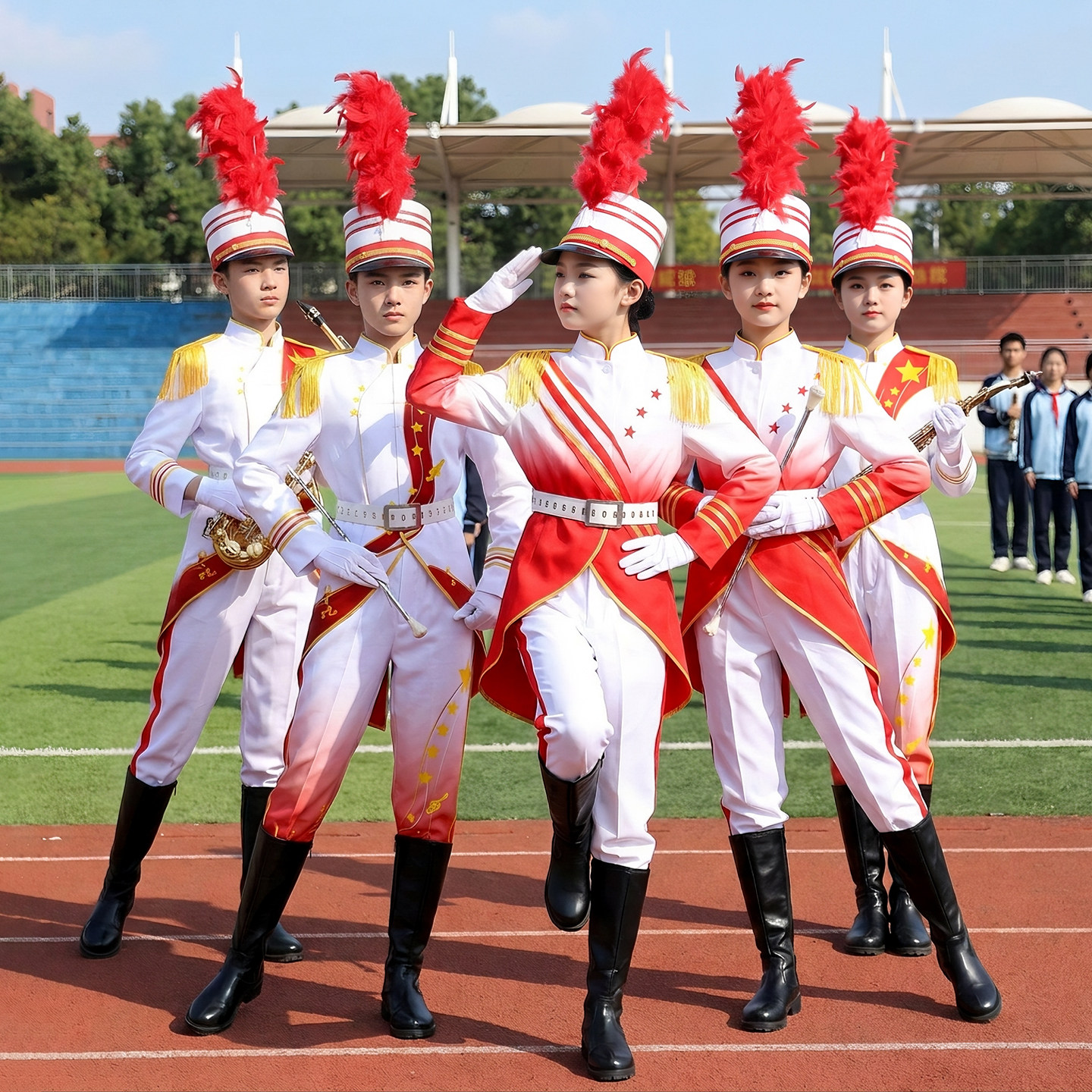 儿童鼓号队服装仪仗队升旗手小学