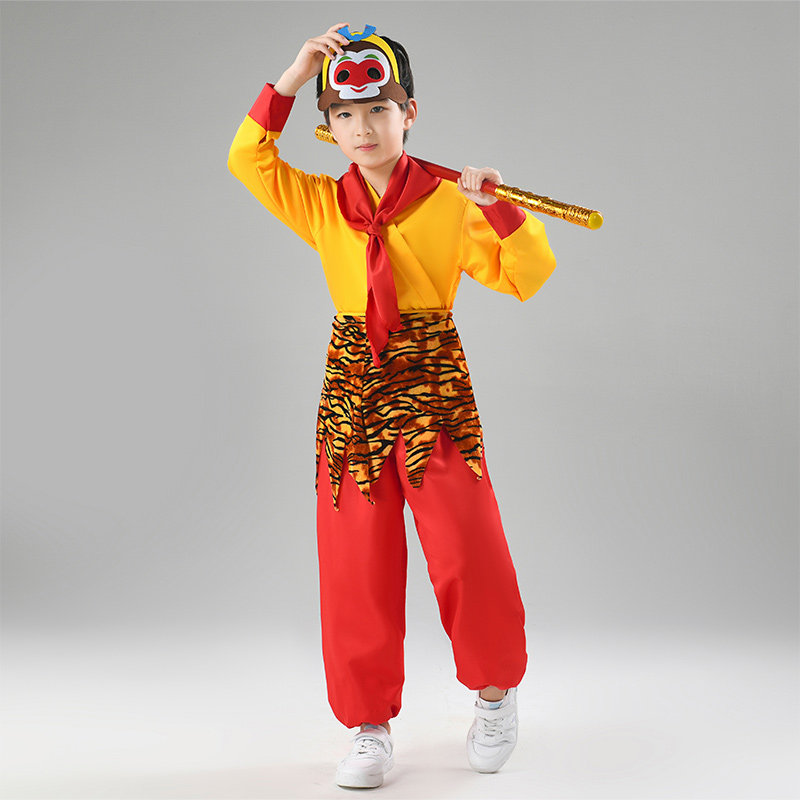 儿童孙悟空衣服全套猴子表演出服