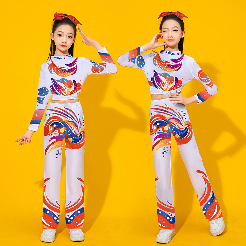 儿童健美操舞蹈服男女团体操比赛服啦啦操演出服学生拉拉队表演服