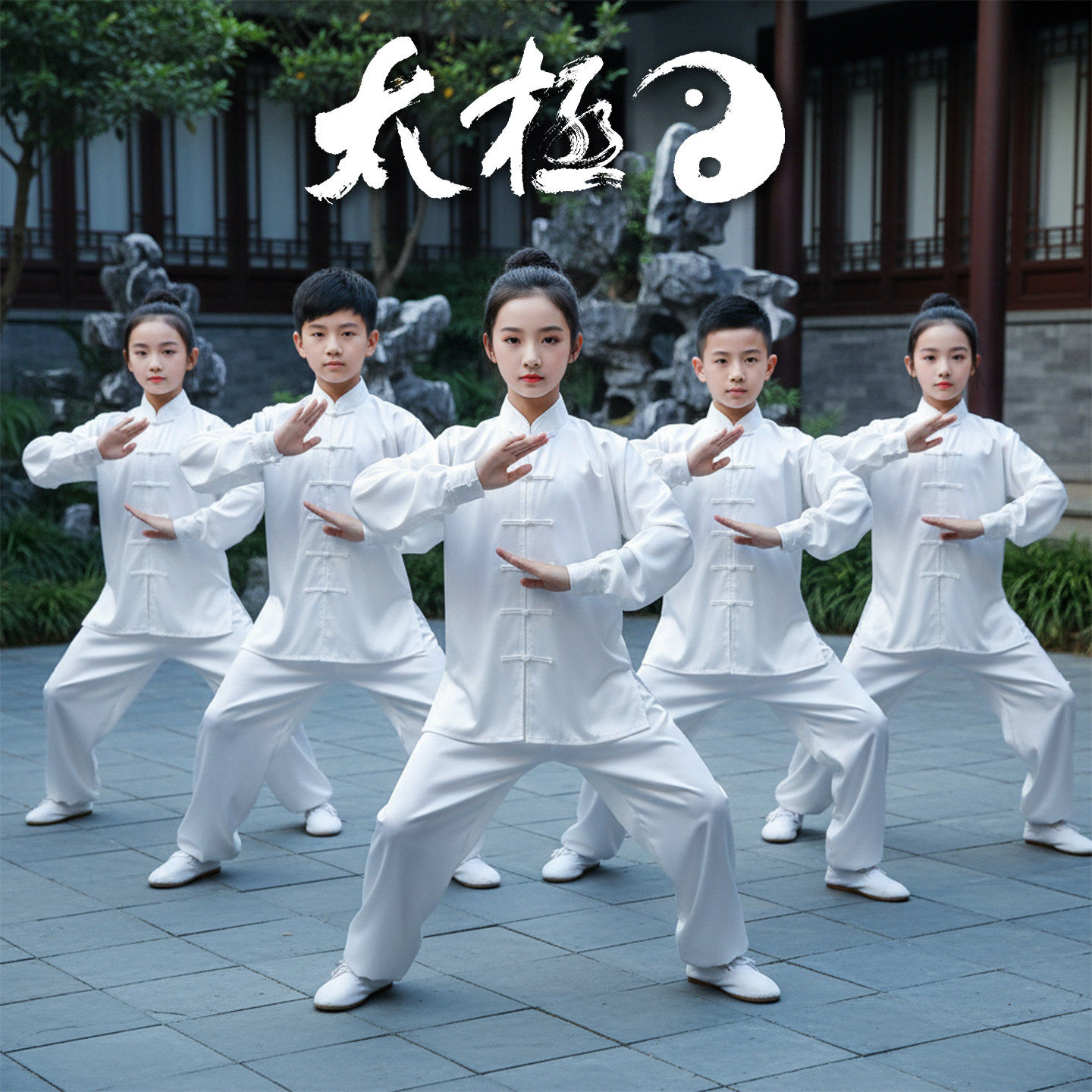 六一男女儿童武术练功服太极拳表