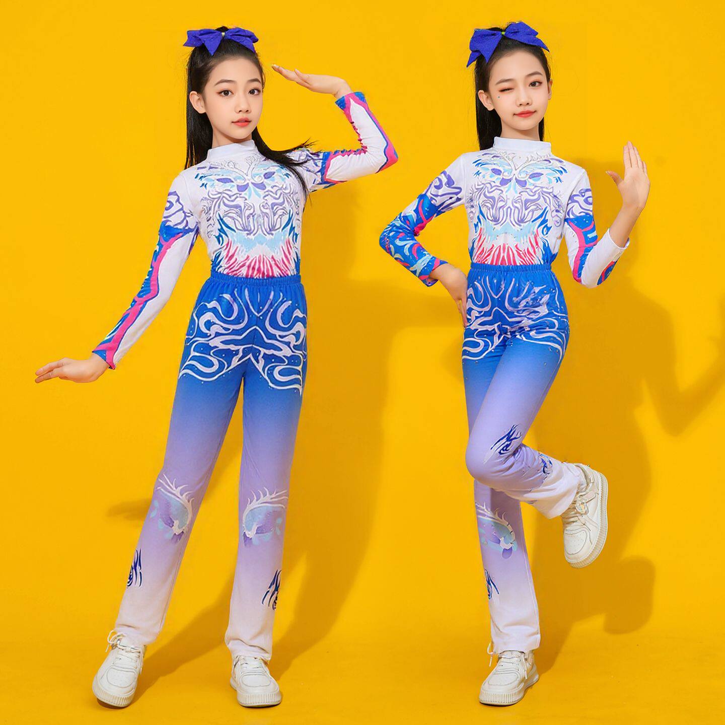 儿童啦啦操服装专业啦啦队比赛服