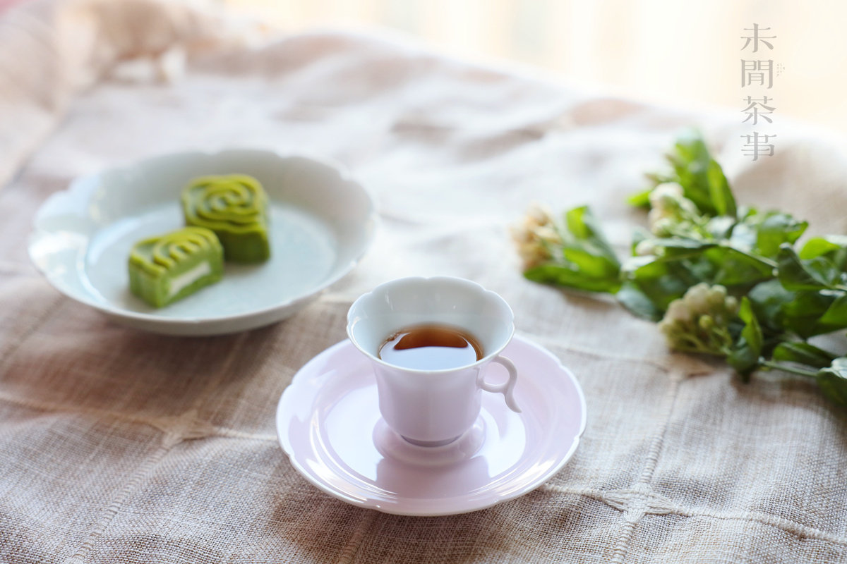 八角玲珑茶杯 带托 仙气逼人 逼格下午茶