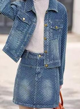 2025新款时尚牛仔套装（建议干洗）X0105