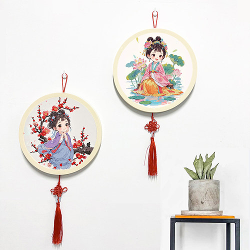 十二花神满钻石贴画高颜值装饰画