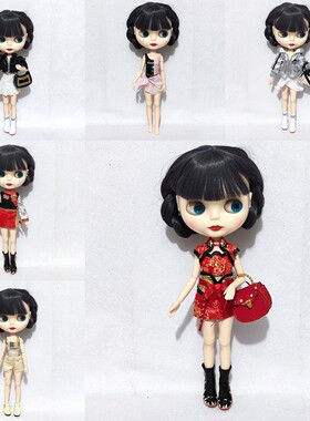 彩虹大姐姐娃衣衣服裙子小布1Blytheob24azonem可穿适合6分小特体