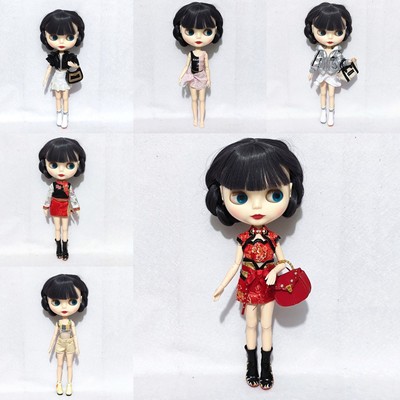 彩虹大姐姐娃衣衣服裙子小布1Blytheob24azonem可穿适合6分小特体