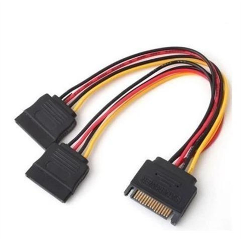 sata硬盘电源转接线sata一分二电脑固态串口光驱电源线扩展延长线