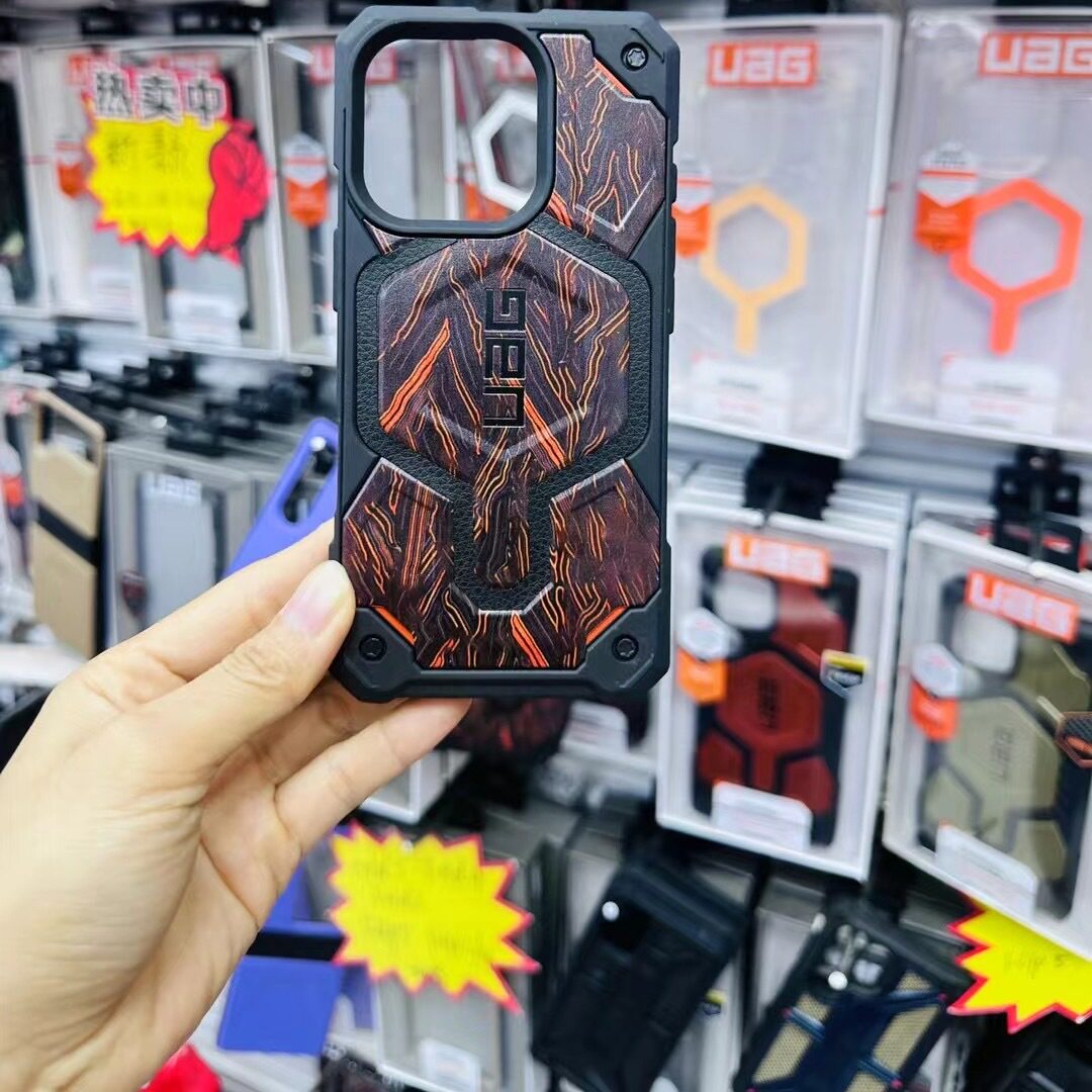 适用于UAG苹果iPhone15/iPhone16Pro磁吸壳防摔保护Magsafe壳轻薄芳纶保护套商务碳纤维透明男女硬壳iphone16