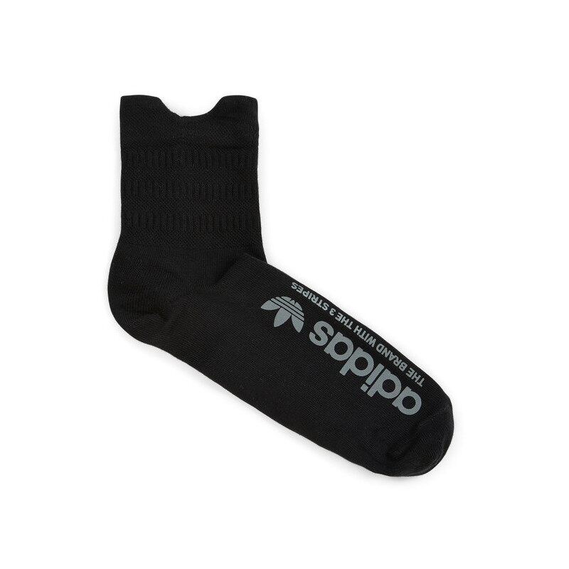 阿迪达斯adidas 黑色蓝色logo反光袜子bk5840-bq5973 black