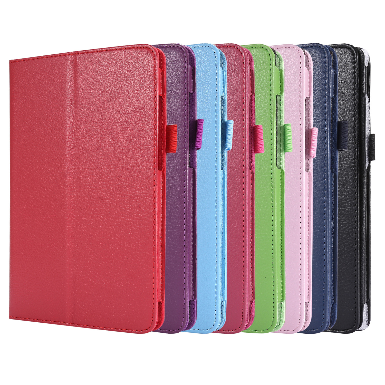 适用于三星平板电脑tab A8/X200 X205 10.5寸普二折荔枝纹保护套