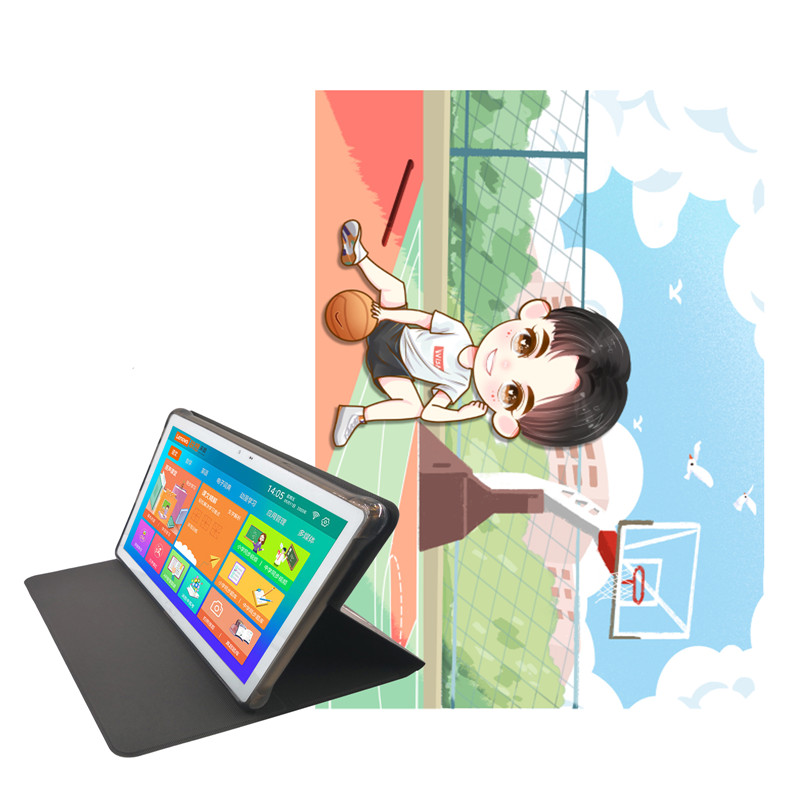 适用读书郎G90保护套G90S/G100A/G600/G550学生平板10.1寸平板电脑全包加厚外壳T16家教机卡通硅胶外壳