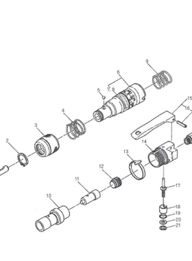 日东ACH-16气铲配件 弹簧配件 TQ03424 TQ03430 TQ06609 TQ03427