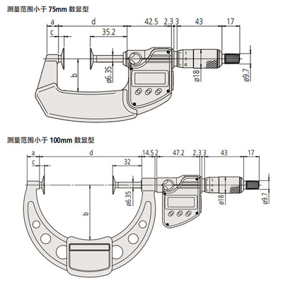 日本千分尺123系列三丰MITUTOYO千分尺123-102现货促销