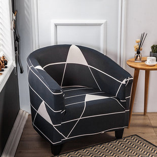 弧形沙发套椅子套罩弹力万能套靠背一体座椅家用异形餐桌凳子套罩