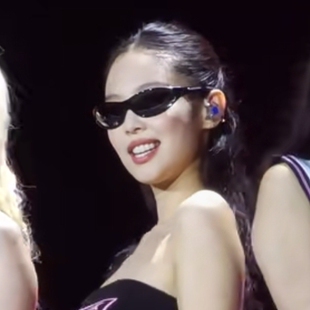blackpink演唱会金珍妮jennie同款墨镜女ins复古欧美气质太阳眼镜