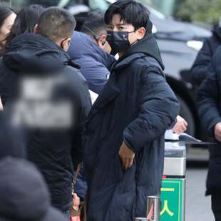 原版2026春晚彩排张杰同款棉服外套冬季保暖中长版棉衣男衣服潮