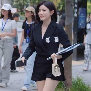 欧洲狙击蝴蝶陈妍希岑矜同款西装套装西服外套上衣短裤女衣服潮潮