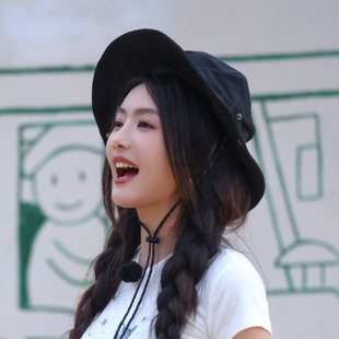 种地吧蔡文静同款帽子男女ins渔夫帽遮阳防晒帽防紫外线盆帽潮