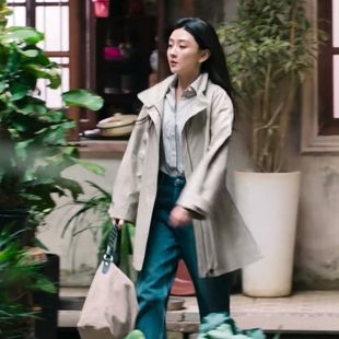 原版罚罪2梁洁文江燕同款同款风衣外套秋冬中长款大衣女衣服潮